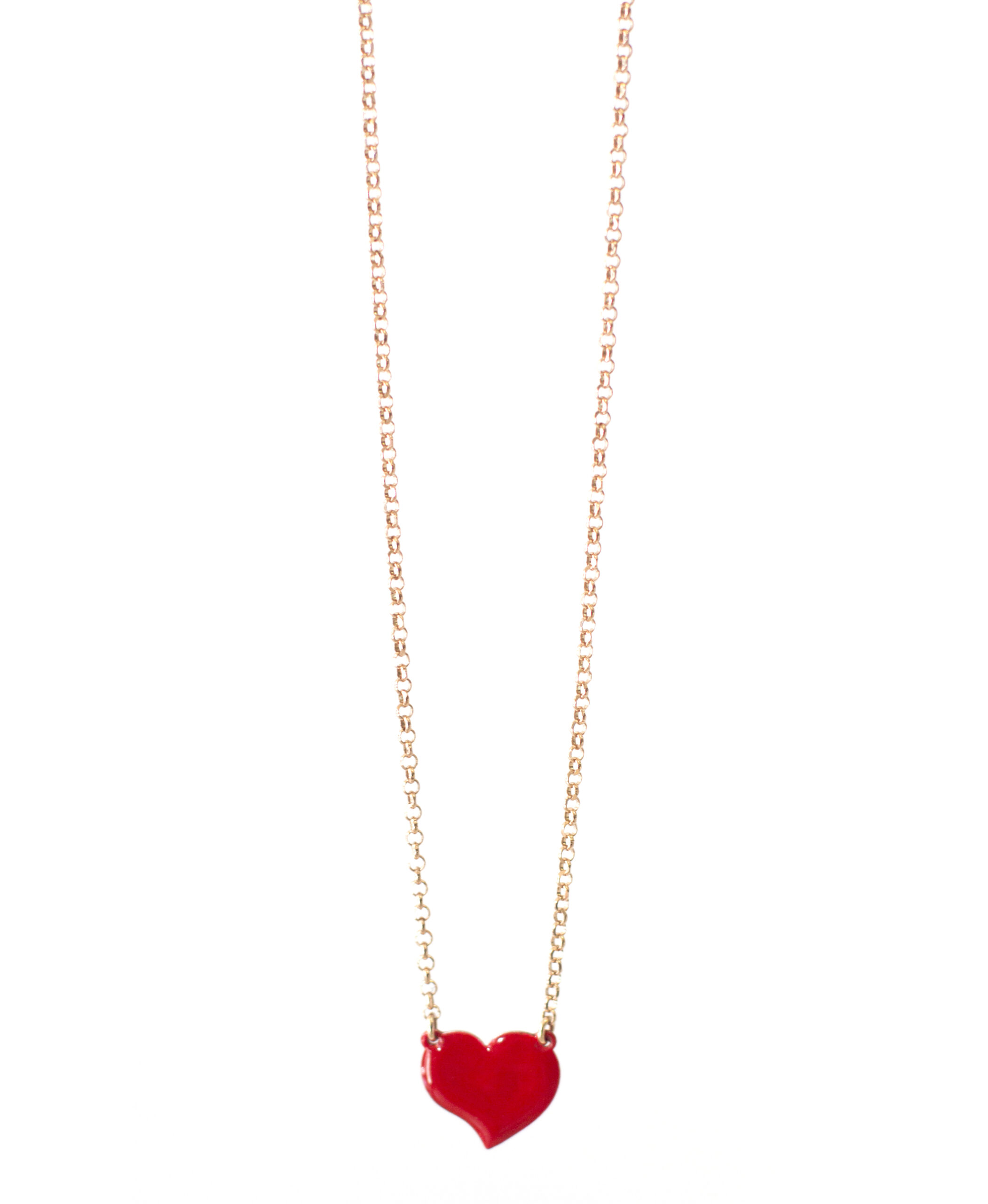 Collana girocollo cuore smaltata (image for) Collana girocollo cuore smaltata
