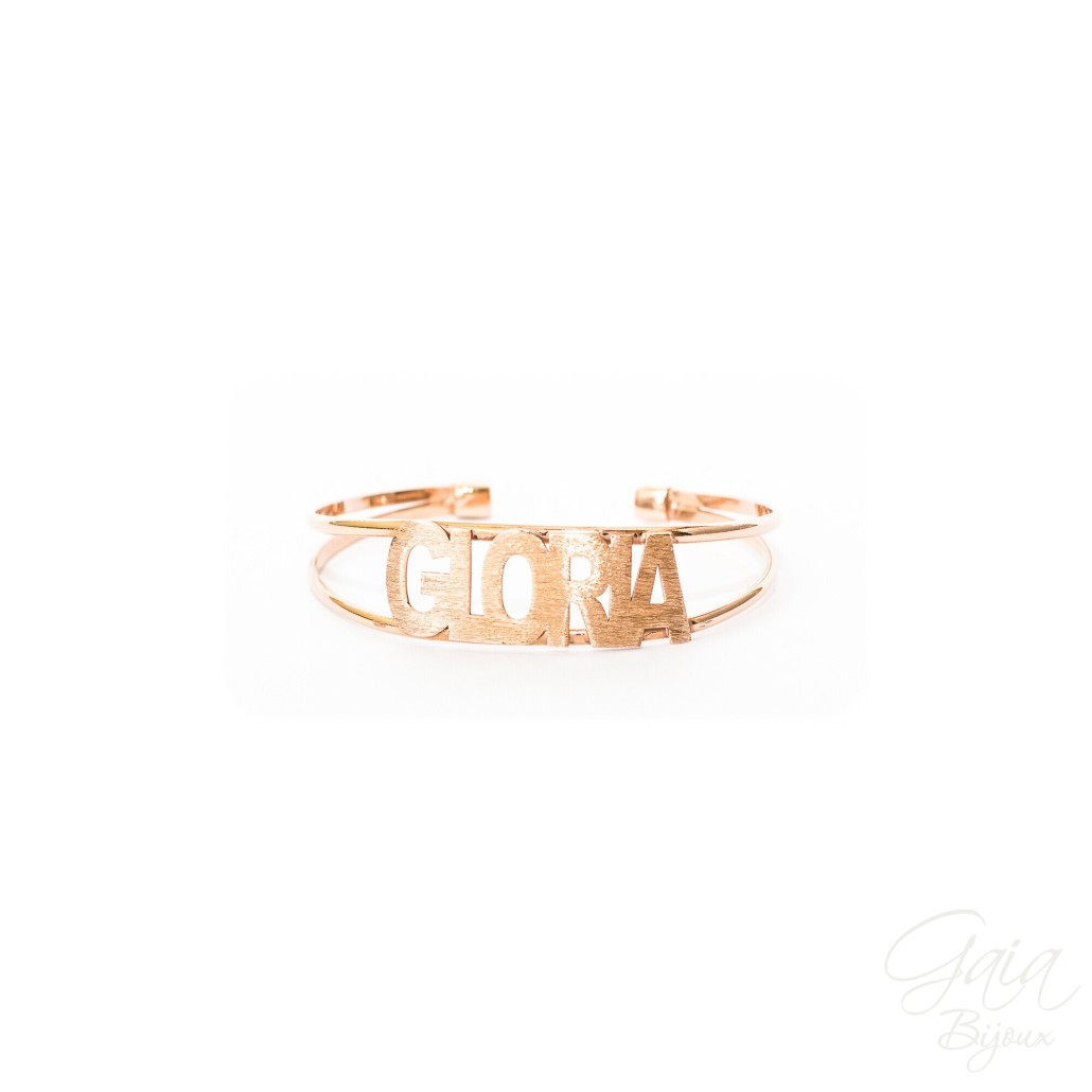 bracciale personalizzato rigido con nome
